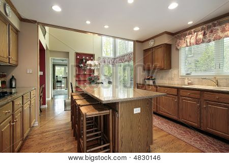 Kitchen With Wood Cabinetry