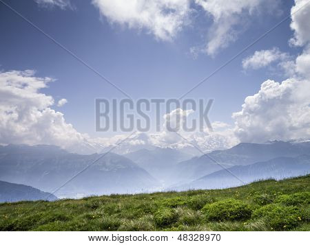 Un'immagine di un paesaggio bello a Beatenberg Svizzera