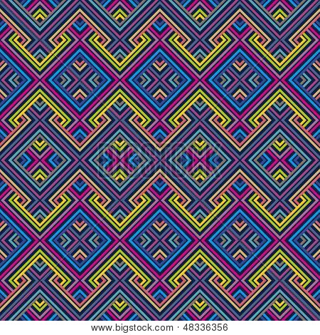 Abstract Ethnic Seamless Geometric