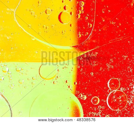 Oil Bubbles Abtract
