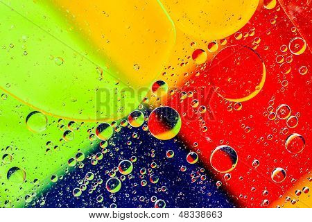 Oil Bubbles Abtract