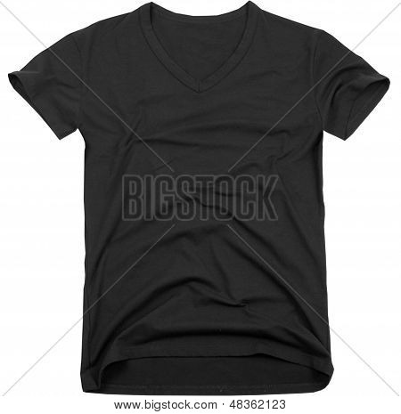 เสื้อยืดผู้ชายแยกต่างหากบนพื้นสีขาว