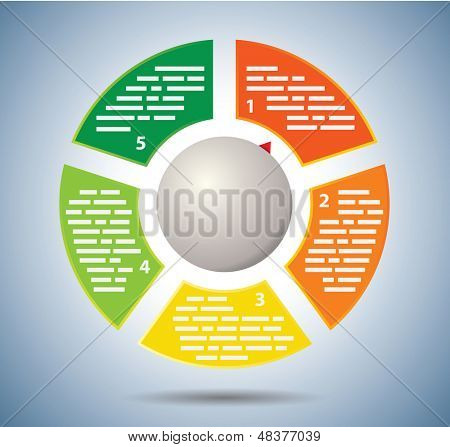 Grafico multicolore cerchio
