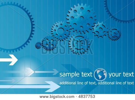 Blaue Industrie-Hintergrund