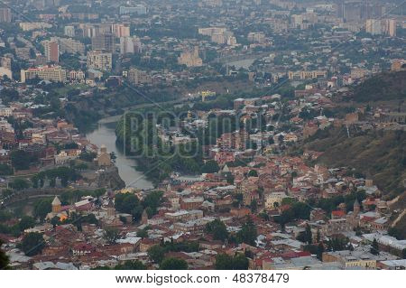 Tbilisi Night Overview