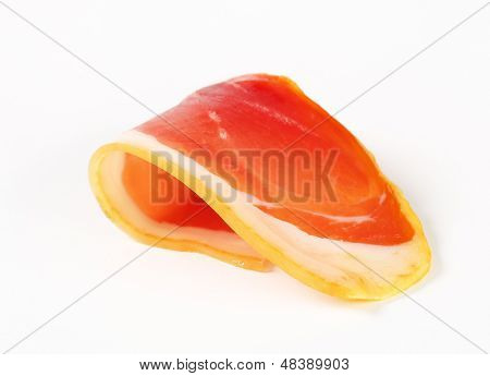 doblado loncha de jamón de parma