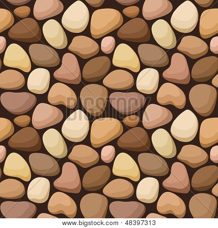 Seamless texture with stones. Vector illustration.
