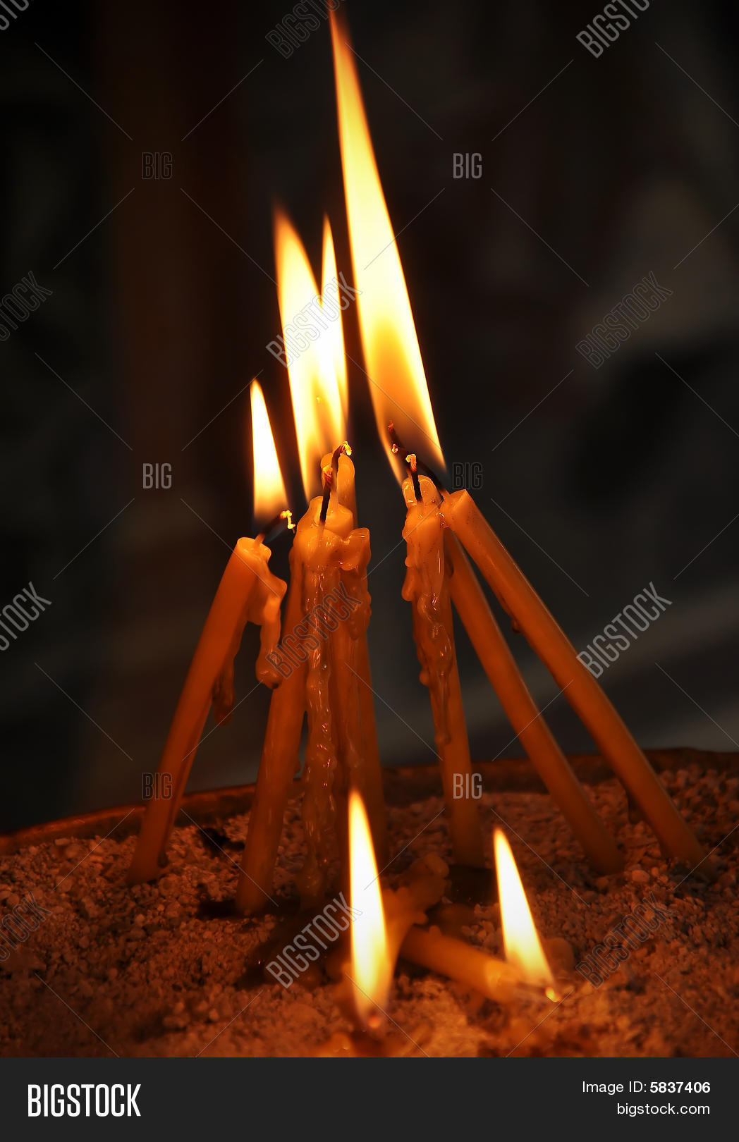 Melted Candles Image & Photo (Free Trial) Bigstock