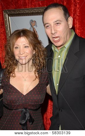 Cheri Oteri and Paul Reubens at the Cosmopolitan celebration for the publication of Felicity Huffman's book 