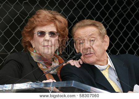 Anne Meara and Jerry Stiller at the ceremony honoring Jerry Stiller and Anne Meara with a star on the Hollywood Walk of Fame. Hollywood Boulevard, Hollywood, CA. 02-09-07