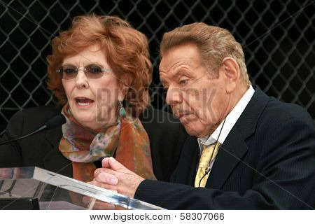 Anne Meara and Jerry Stiller at the ceremony honoring Jerry Stiller and Anne Meara with a star on the Hollywood Walk of Fame. Hollywood Boulevard, Hollywood, CA. 02-09-07