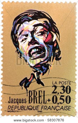 Jacques Brel Stamp