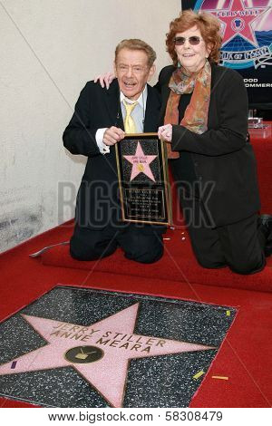 Jerry Stiller and Anne Meara at the ceremony honoring Jerry Stiller and Anne Meara with a star on the Hollywood Walk of Fame. Hollywood Boulevard, Hollywood, CA. 02-09-07