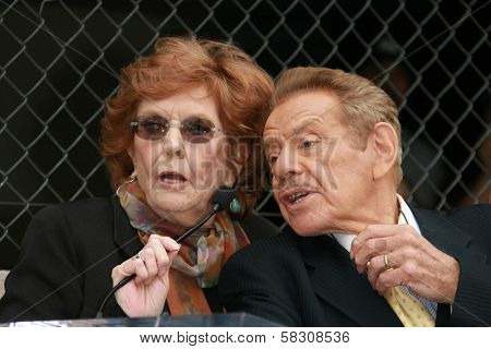 Anne Meara and Jerry Stiller at the ceremony honoring Jerry Stiller and Anne Meara with a star on the Hollywood Walk of Fame. Hollywood Boulevard, Hollywood, CA. 02-09-07
