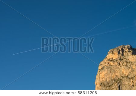 Mountain And Plane Trail