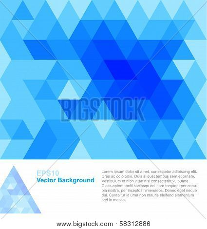Blue Abstract Geometrical Background