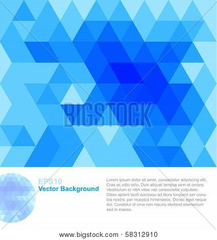 Blue Abstract Geometrical Background