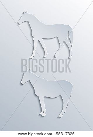 Two horses