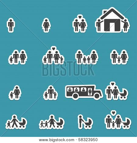 Paper Family Icons.