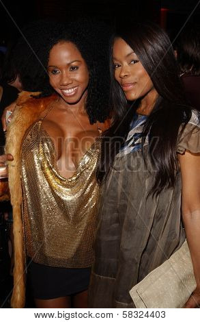 Natasha Budhi and Golden Brooks at the 2006 GM TEN Fashion Show. Paramount Studios, Hollywood, CA. 02-20-07