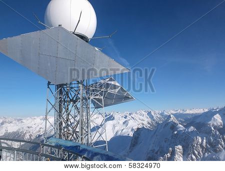 View From The Top Of The Valluga Mountain