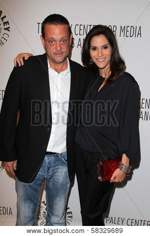 Lenny Venito, Jami Gertz at PaleyFest 2012 Fall TV Preview: The Neighbors, Paley Center for the Media, Beverly Hills, CA 09-11-12