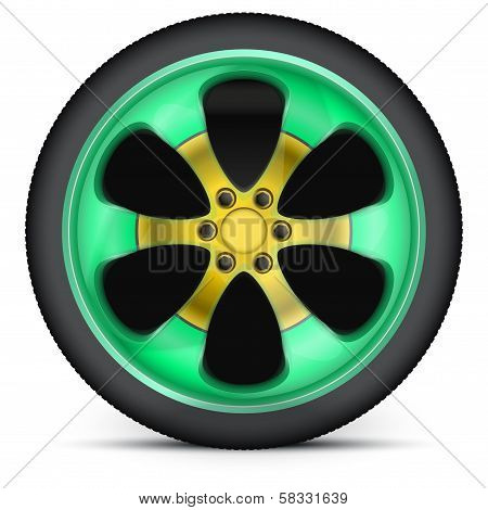 Rim of sports racing car