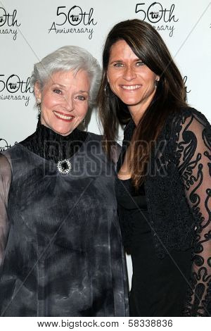 Lee Meriwether, Lesley Aletter at Theater West's 50th Anniversary Gala, Taglyan Cultural Center, Hollywood, CA 09-13-12
