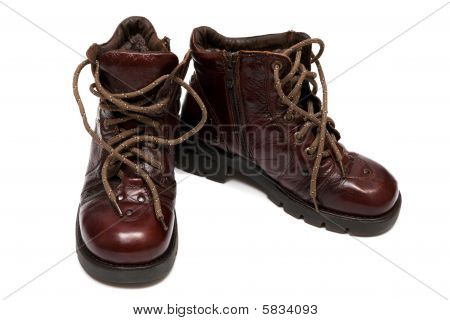 Schuhe auf einer dicken Sohle