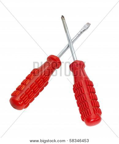Screw drivers.