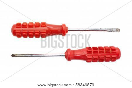 Screw drivers.