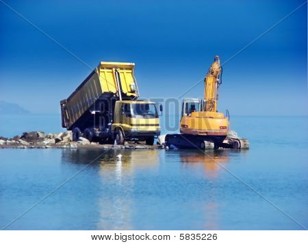Excavatoranddumper