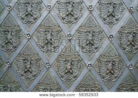 Black Metal Door Detail