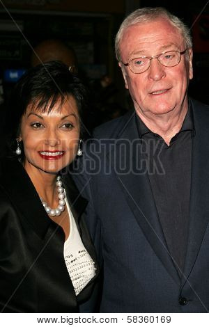 Shakira Caine and Michael Caine at the World Premiere of 