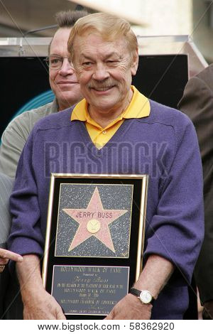 Jerry Buss  at the Ceremony Honoring Los Angeles Lakers Owner Jerry Buss with the 2,323rd star on the Hollywood Walk of Fame. Hollywood Boulevard, Hollywood, CA. 10-30-06