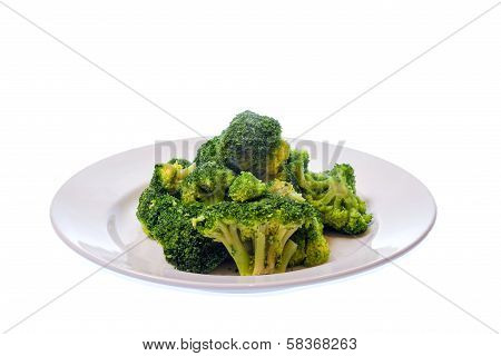 Plate Of Broccoli