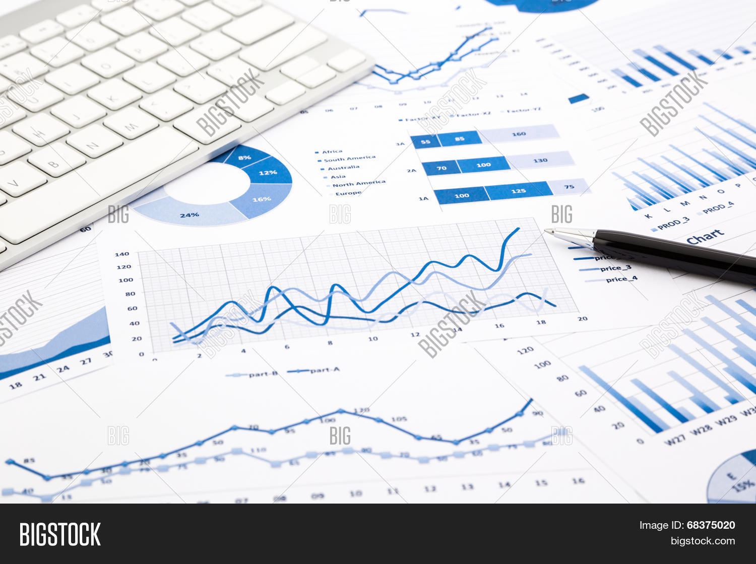 Blue Graph Chart Image & Photo (Free Trial) | Bigstock