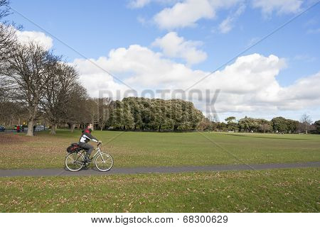 Biker In The Park