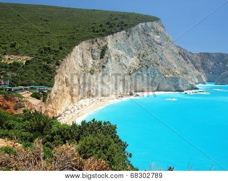 Porto Katsiki beach at Lefkada island, Greece