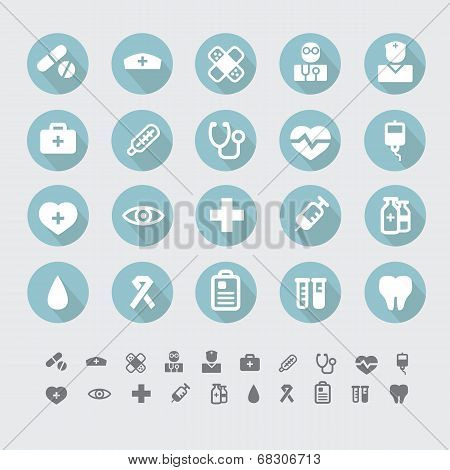Medical icons set vector