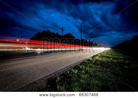Car Light Trails