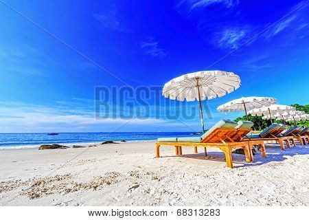 Umbrella On The Beach.