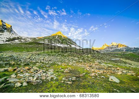Mountain With Sunrise