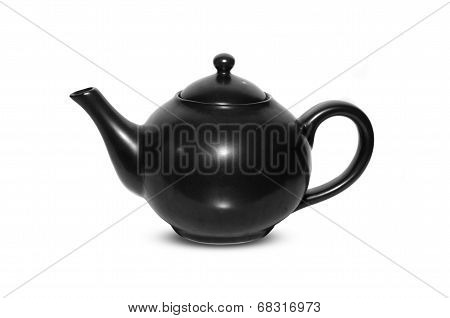 Ceramic Teapot Isolated on White