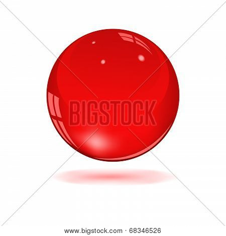 Glass Red Sphere