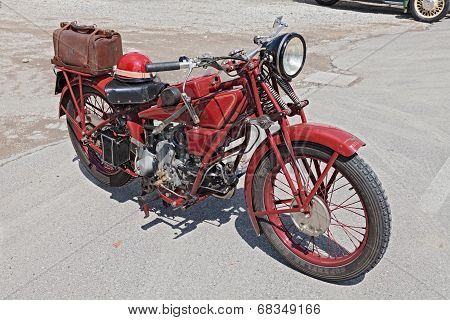 Old Motorcycle Moto Guzzi Sport 14