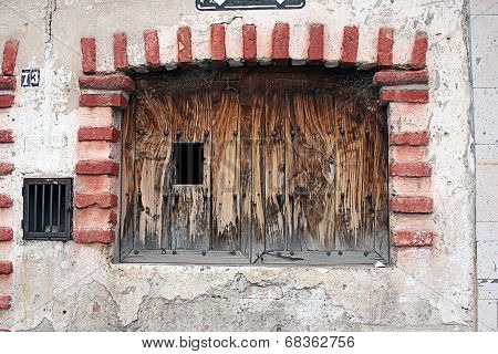 Old wooden window