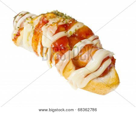 Fresh Hotdogs With Breads.