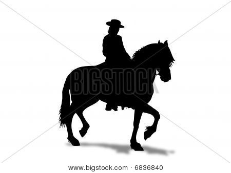 Horse Rider silhouet