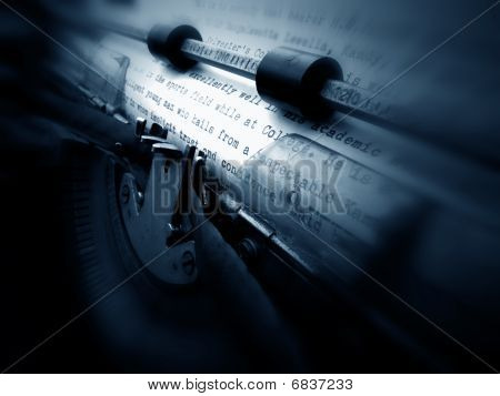Máquina de escribir antigua